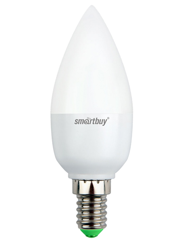Лампа LED C37 Smartbuy, Е14, 7 Вт / 50 Вт, 4000 К, холодно-белая