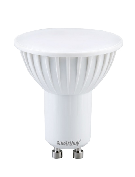 Лампа LED MR16 Smartbuy, Gu10, 5 Вт / 40 Вт, 4000 К, холодно-белая