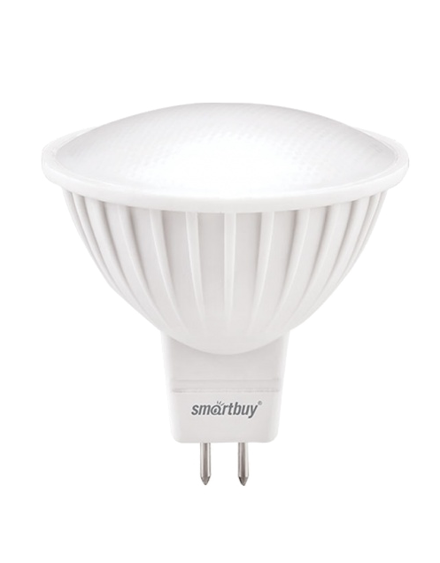 Лампа LED MR16 Smartbuy, Gu5.3, 3 Вт / 20 Вт, 3000 К, тепло-белая