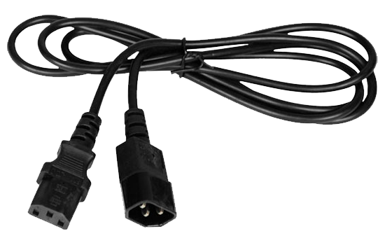 Кабель питания C14/IEC60320 - C13/IEC60320 TLK, 250В 10A, черный, 1.8 м