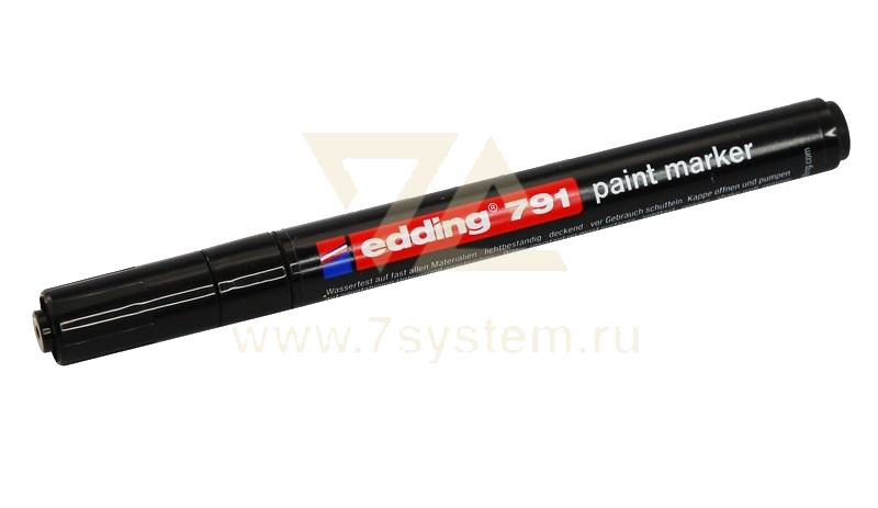 Маркер E-791 эмаль 1-2мм для печатных плат чёрный
