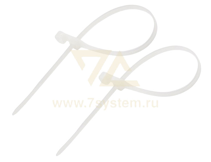 Хомут 150 мм x 3, 6 мм под винт, Rexant, белый, 100 шт
