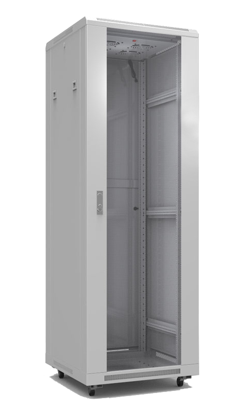 Шкаф напольный 19" 42U (2055 х 600 х 800) дверь стекл. Премиум