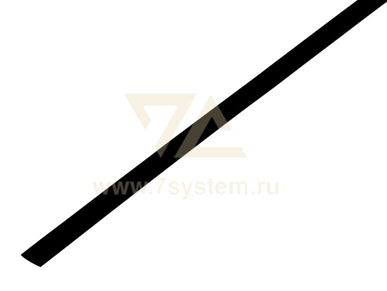 Термоусадка 4.0 мм / 2.0 мм Rexant, черная, 200 м
