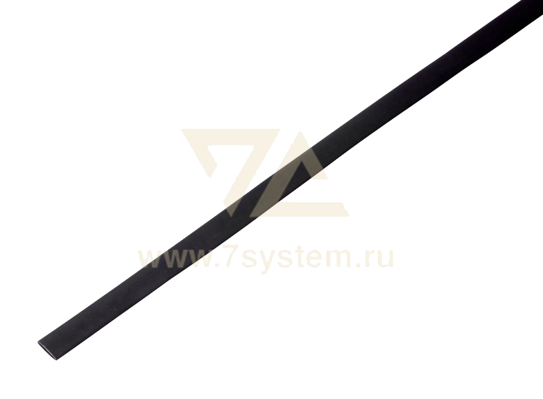 Термоусадка 6.0 мм / 3.0 мм Rexant, черная, 100 м