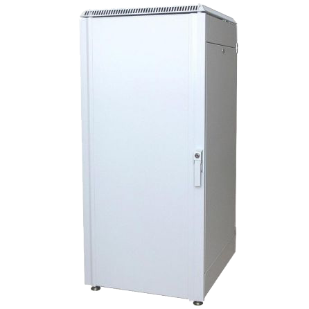 Шкаф напольный 19" 24U (1300 x 600 х 1000) дверь мет./мет. Ижтехноком