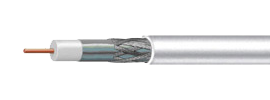Кабель RG-6 Lumax, белый, 100 м