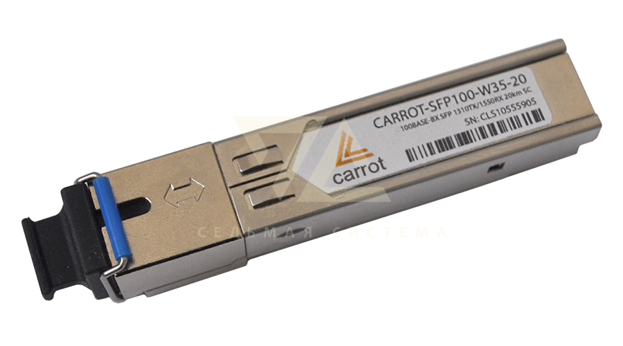 Модуль SFP Carrot, 1000Base-BX, WDM, 1310/1550, 40 км, SC, DDM