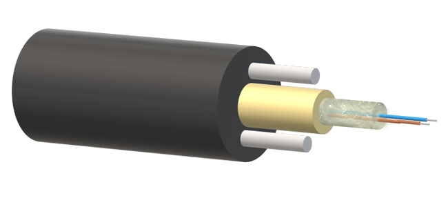 Кабель оптический X-Line ADSS, 2 волокна G.657A, 1 кН