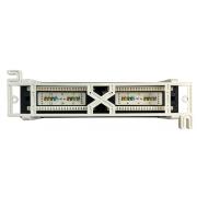 Патч-Панель 10" X-line, 12 гнезд RJ-45, CAT5e, настенная, неэкранированная, черная - 